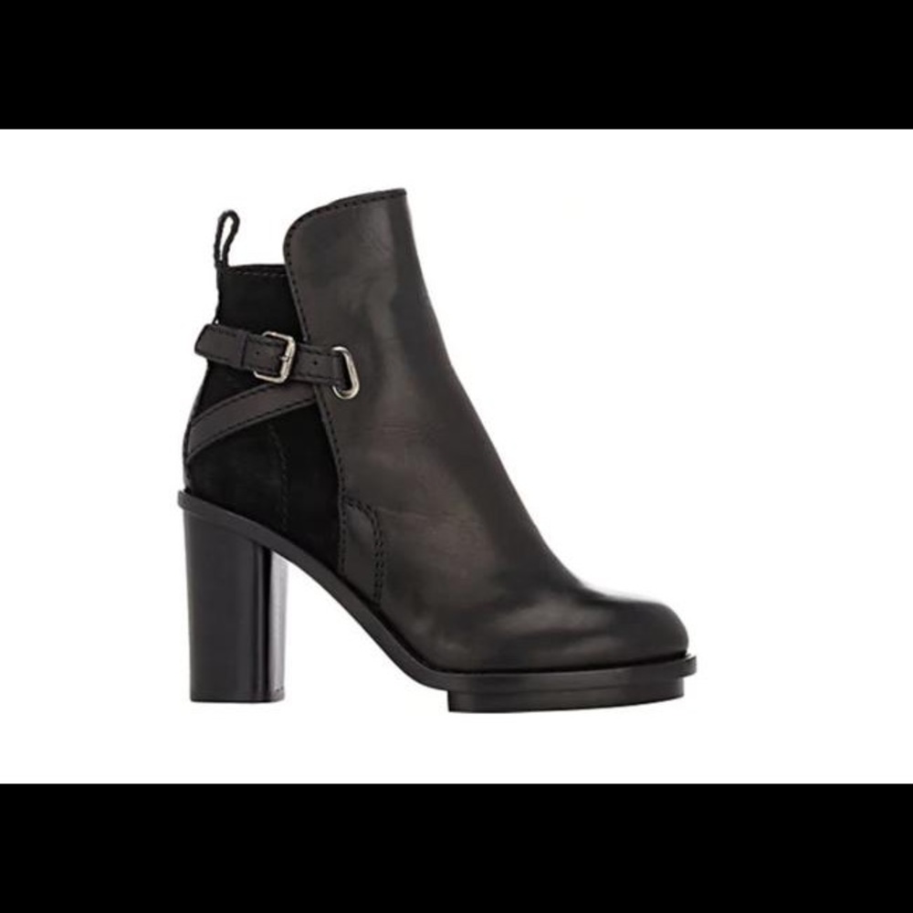 ACNE Stduios Leather Ankle Boot ~ Great Condition ~ Block Heel
